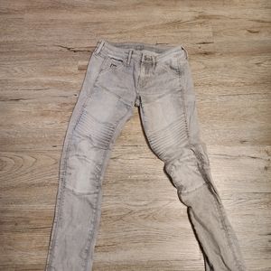 G-star 5622 custom moto jeans, light grey, 26x32